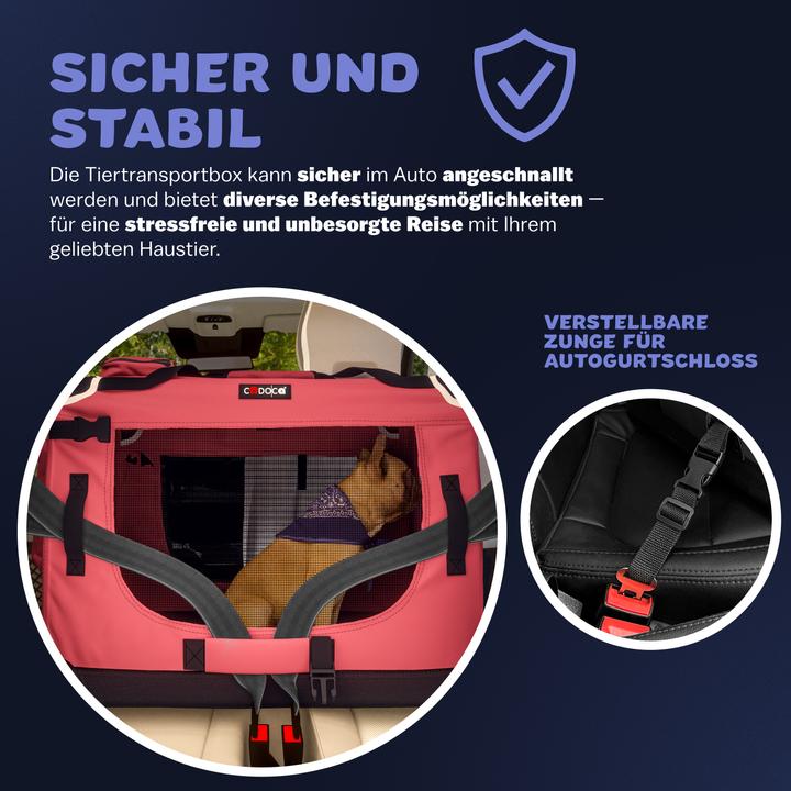 Produktbild Cadoca Hundetransportbox (Hund, Faltbar)