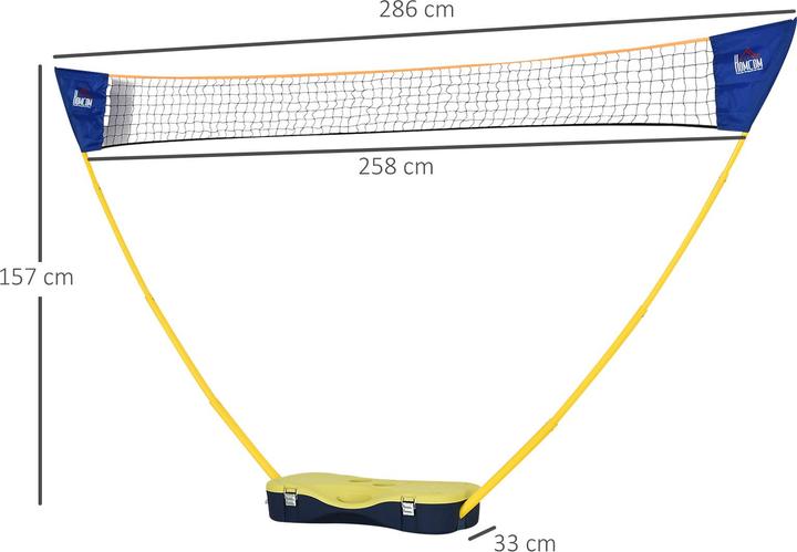 Immagine prodotto Homcom Rete da badminton con 4 racchette