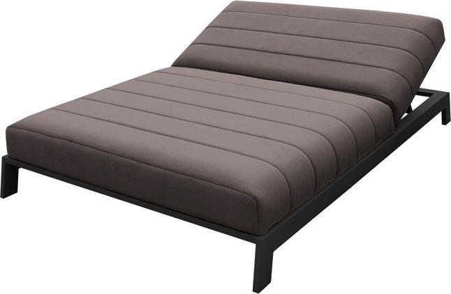 Divano Outdoor double lounger BITE Lounger Sunbrella, black-taupe (203 cm)