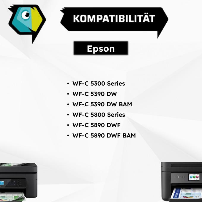 Produktbild Inkadoo Druckerpatronen kompatibel zu Epson C13T01940110 / T019 Tintenpatrone, schwarz Schwarz (BK)