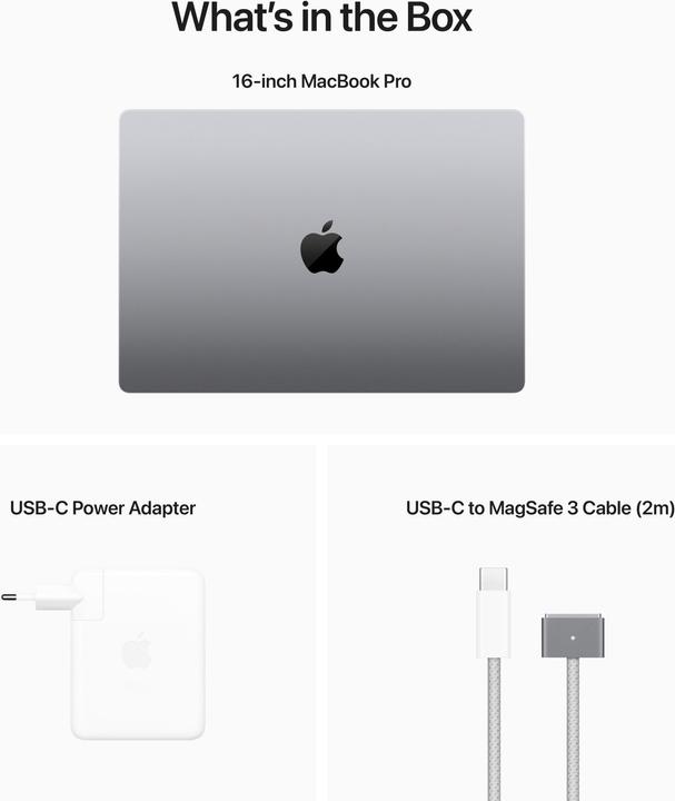 Actual product image Apple MacBook Pro – 2023 (16", M2 Max, 32 GB, 2000 GB, CH)