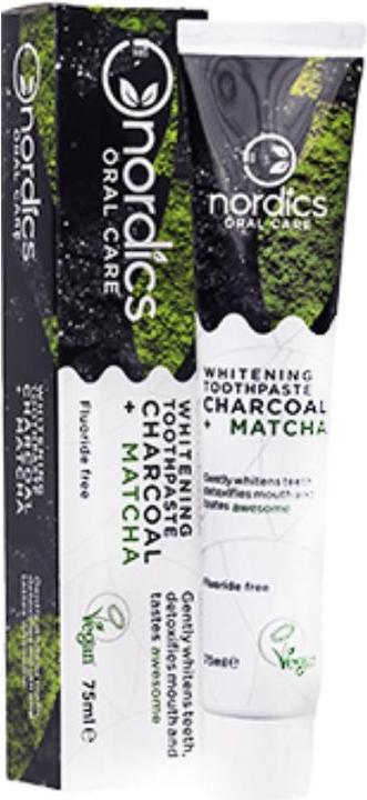 Actual product image Nordics Whitening Toothpaste Charcoal & Matcha (75 ml)