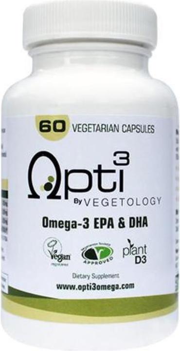 Vegetology Opti3 Omega-3 EPA & DHA Kapseln (60 Stück, Kapseln, 300 g)