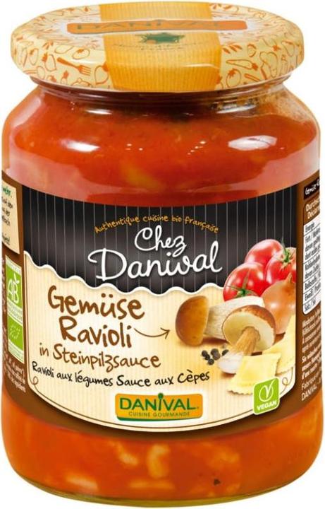 Image du produit Danival Raviolis aux champignons en sauce aux cèpes Bio (670 g)