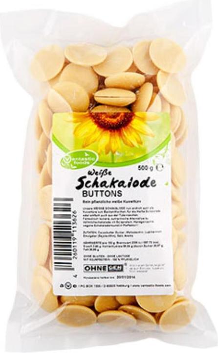 Vantastic Foods Weisse Schakalode Buttons (500 g)