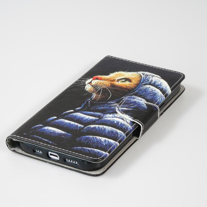Actual product image PhoneLook Fourre Premium Wallet flip fermeture magnétique et porte-carte Chat en doudoune (Apple iPhone 13)