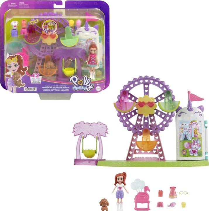 Actual product image Polly Pocket Tropical Treats Carnival Playset