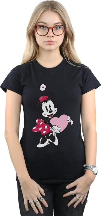 Immagine prodotto Disney Minnie Mouse Love Heart Maglietta Donna (XXL)