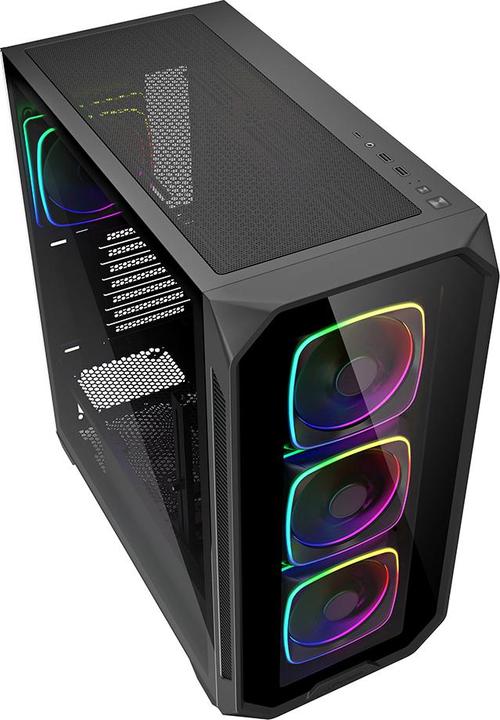 Image du produit Sharkoon AK5G RGB Black ATX (noir) (ATX, Mini-ITX, mATX)