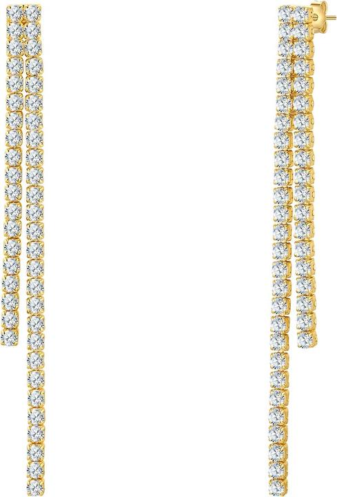 Actual product image Glanzstücke München Ladies sterling silver zirconia yellow gold - 34426 (Sterling Silver)