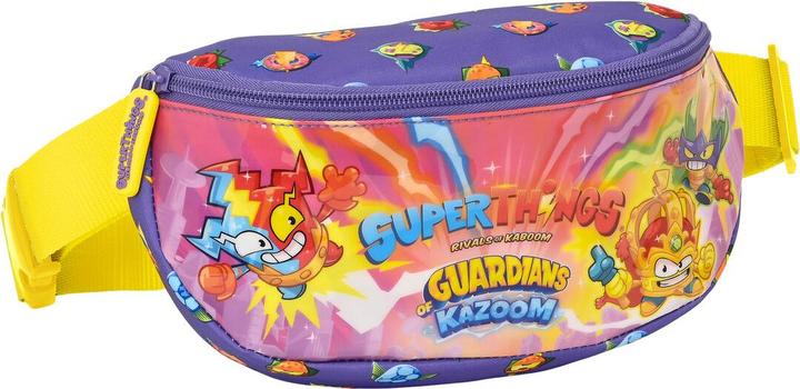 Superthings Borsa da cintura Guardians of Kazoom Viola Giallo (23 x 14 x 9 cm)