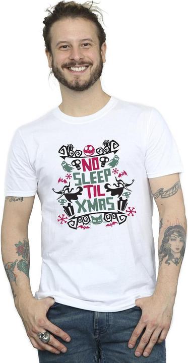 Actual product image Disney Mens The Nightmare Before Christmas No Sleep Til Xmas T-Shirt (4XL)