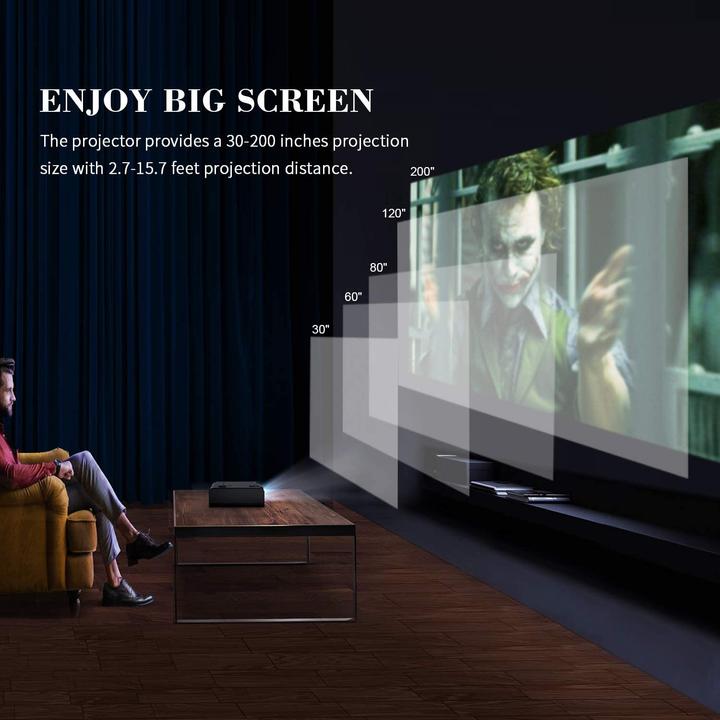 Actual product image Ortizan Mini projector (Full HD, 5000 lm)