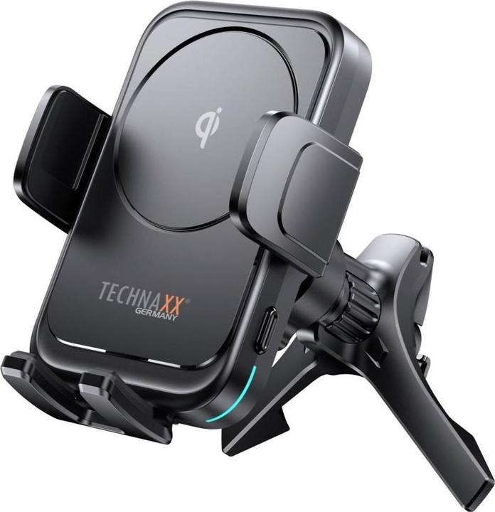 Image du produit Technaxx Kfz-Smartphone-Halterung, Qi-kompatibel, 15 Watt