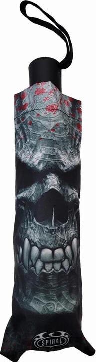 Actual product image Spiral Goth Skull Stick Umbrella