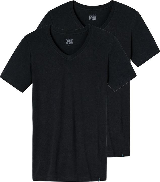 Produktbild Schiesser 2er Pack Long Lift Soft Unterhemd / Shirt Kurzarm (L)