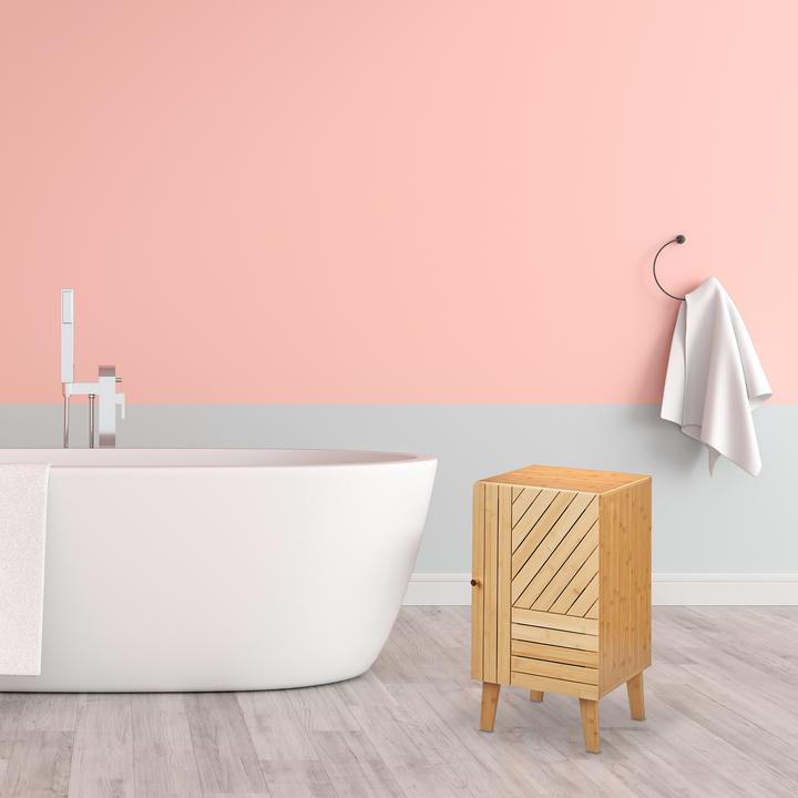 Actual product image Relaxdays Bamboo bathroom cabinet (40 x 37 x 70 cm)
