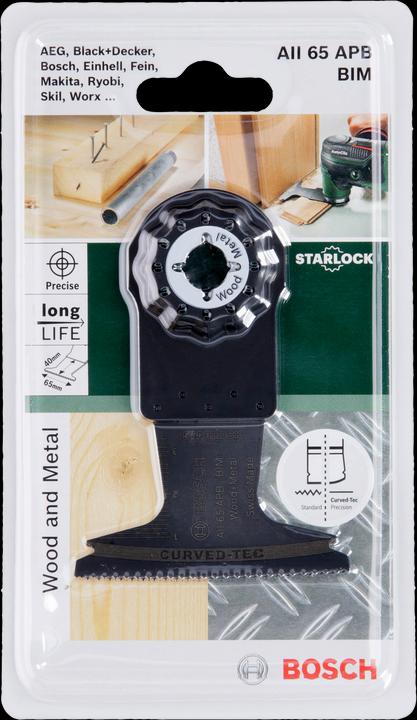 Actual product image Bosch Zubehör StarlockPlus BIM plunge cut saw blade PAII 65 APB Wood and Metal, 65 x 50 mm