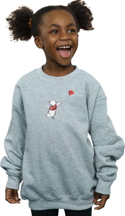 Actual product image Disney Girls Winnie The Pooh Balloon Sweatshirt (140, 146)