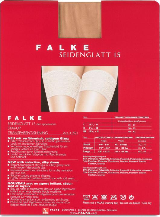 Produktbild Falke Seidenglatt 15 STU (15 DEN, 38 - 39)