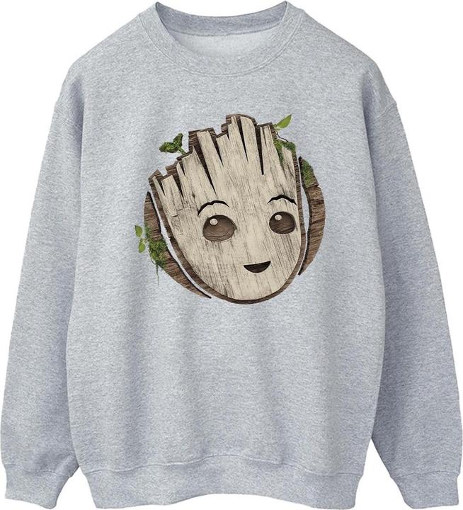 I Am Groot Wooden Head Sweatshirt