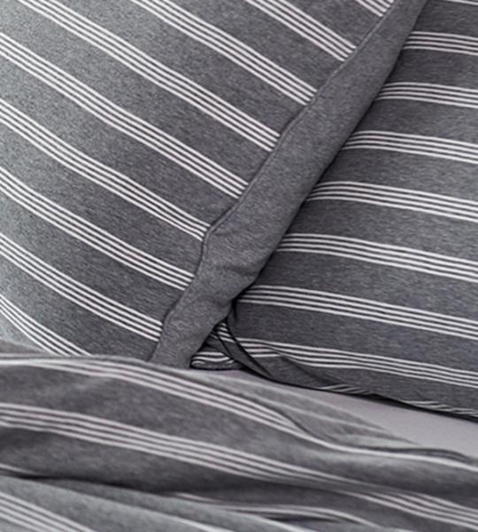 Produktbild Living Home Melange Jersey Double Face (Kopfkissenbezug, 65 x 65 cm)