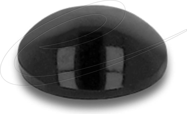 Delock Rubber feet 5 x 2mm round, self-adhesive, 100 pieces, black (Plastic sliders, 100 Piece)