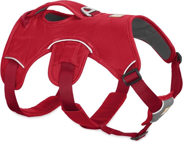 Ruffwear Hundegeschirr Web Master Harness red Größe Brustumfang (L, Hund, Allgemein)