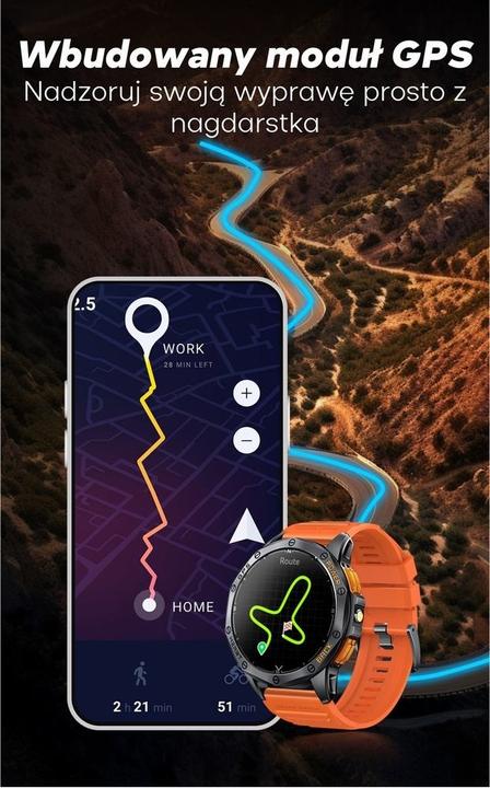 Immagine prodotto Gravity GPS GT24-2 Herren-Smartwatch, schwarzes Silikonarmband + weisses Silikonarmband