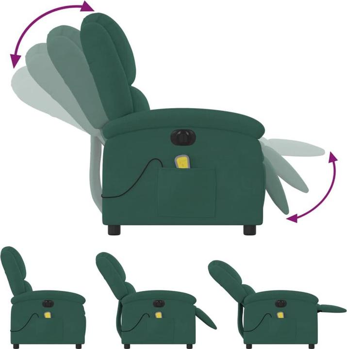 Produktbild VidaXL Massagesessel Elektrisch Samt