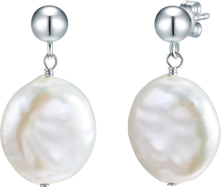 Valero Pearls Damen Sterling Silber Süsswasser-Zuchtperle silber - 28645 (Sterling Silber)