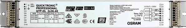 Image du produit Osram QTRONIC ECG 2X36-40/220-240