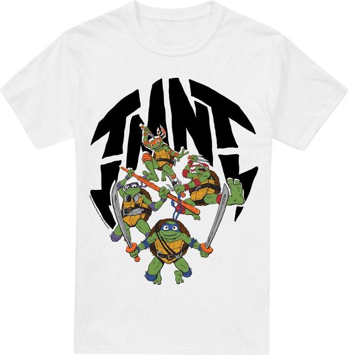 Actual product image Teenage Mutant NT Mens Mutant Mayhem Turtle Shell T-Shirt (XL)