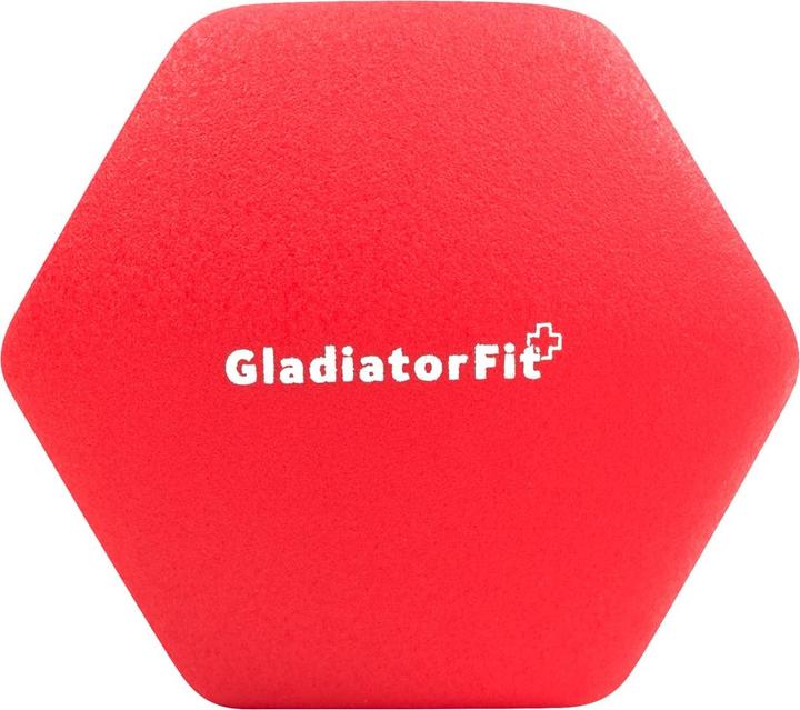 Actual product image Gladiatorfit Neoprene dumbbells (2 x 2 kg)