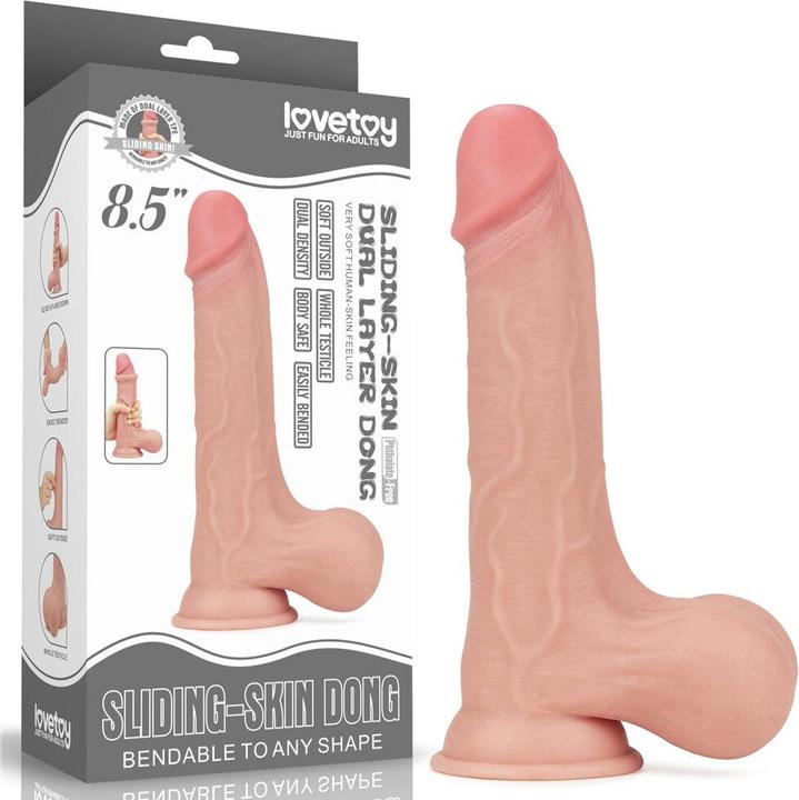 Image du produit Lovetoy Godemiché Sliding Dual Layer 8.5 Naturel