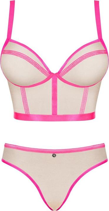 Produktbild Obsessive Nudelia 2-pcs set pink S/M (S/M)