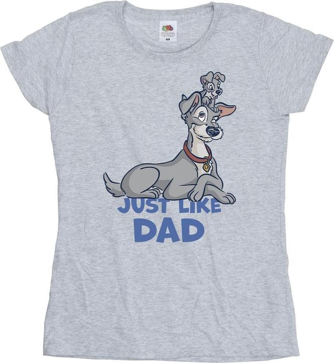 Disney Lady And The Tramp Just Like Dad TShirt (XXL)