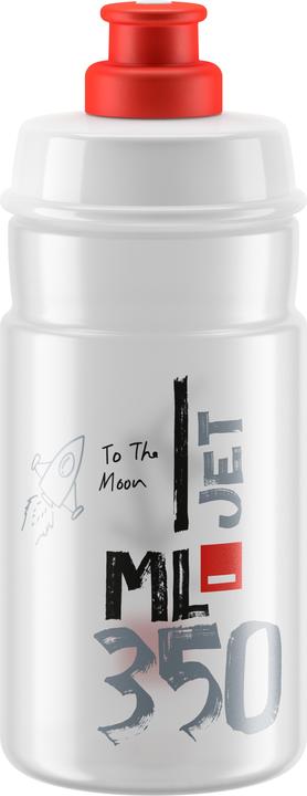 Elite Gourde Jet Transparent-Rouge 350 ml (0.35 l)