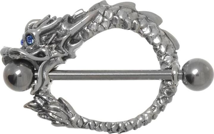 Produktbild Bijouteria Brustpiercing (Chirurgenstahl 316L, Kristall, Silber 925)
