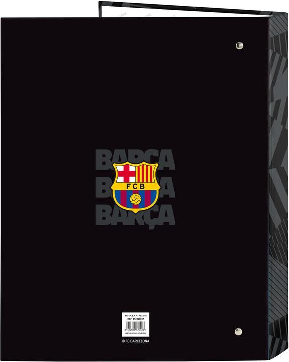 Produktbild FC Barcelona Ringbuch F.C. Barcelona Black Schwarz A4 26.5 x 33 x 4 cm (A4)