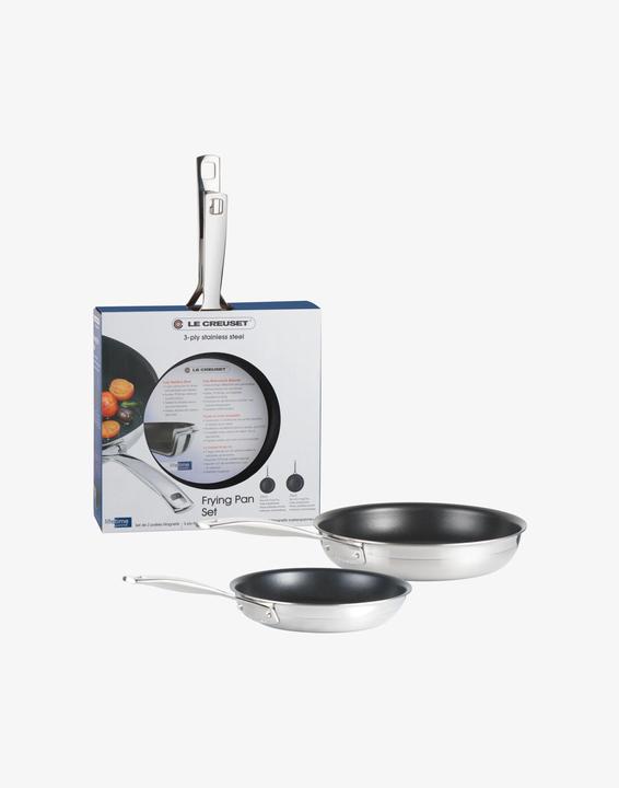 Produktbild Le Creuset Bratpfannen Set 2-tlg. (24 cm, Pfannenset + Topfset, Edelstahl)