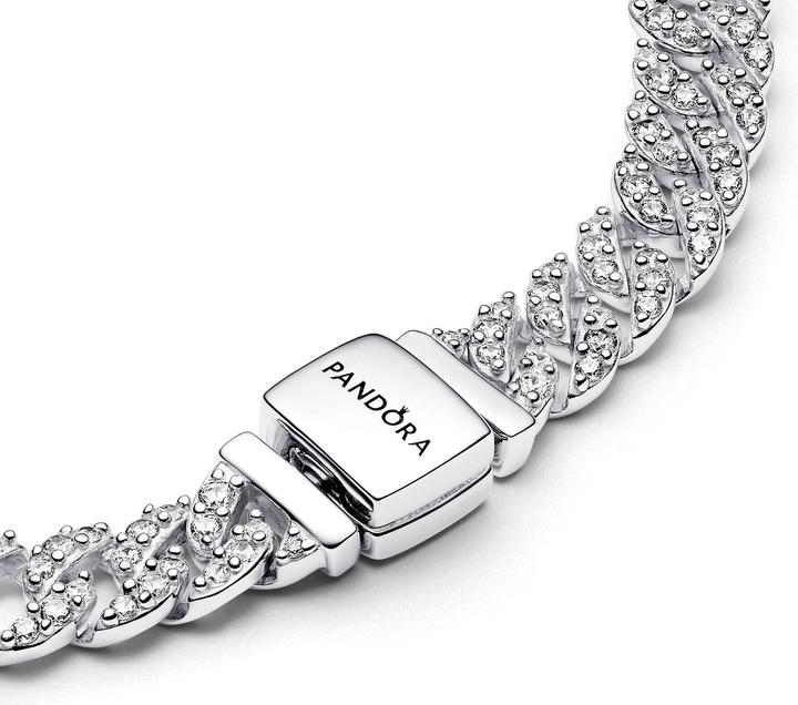 Immagine prodotto Pandora Bracciale a maglie con pavé senza tempo (16 cm, Argento 925)