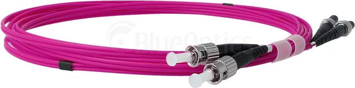 Actual product image BlueOptics Duplex fibre optic patch cable ST-FSMA Multimode OM4 7.5 metres (S/UTP, CAT8.2, 7.50 m)
