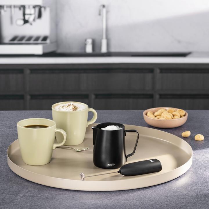 Actual product image Xavax Stainless steel barista milk jug, milk froth jug, 350ml, matt black (0.35 l)