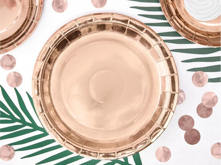 Produktbild Partydeco Teller Rose gold metallic (6 x)