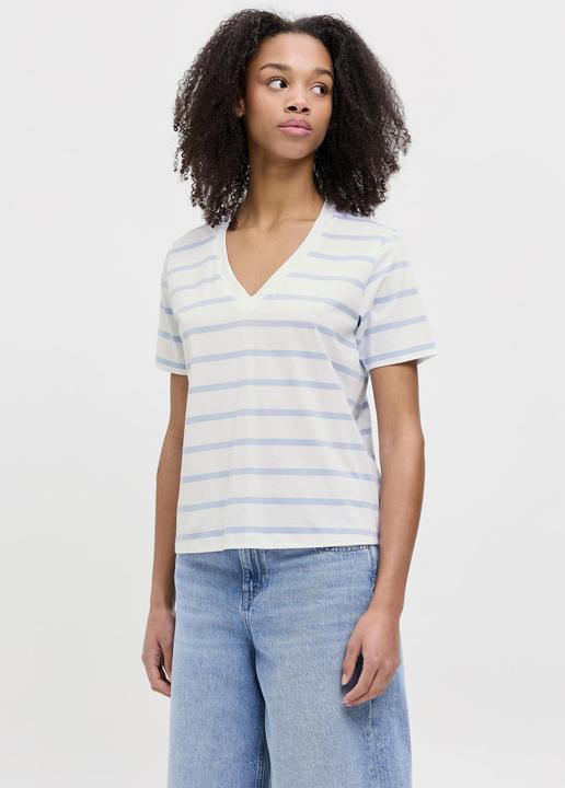 Produktbild JJXX Jxannie Reg Vneck Stripe Ss Tee Jrs Sn (XL)