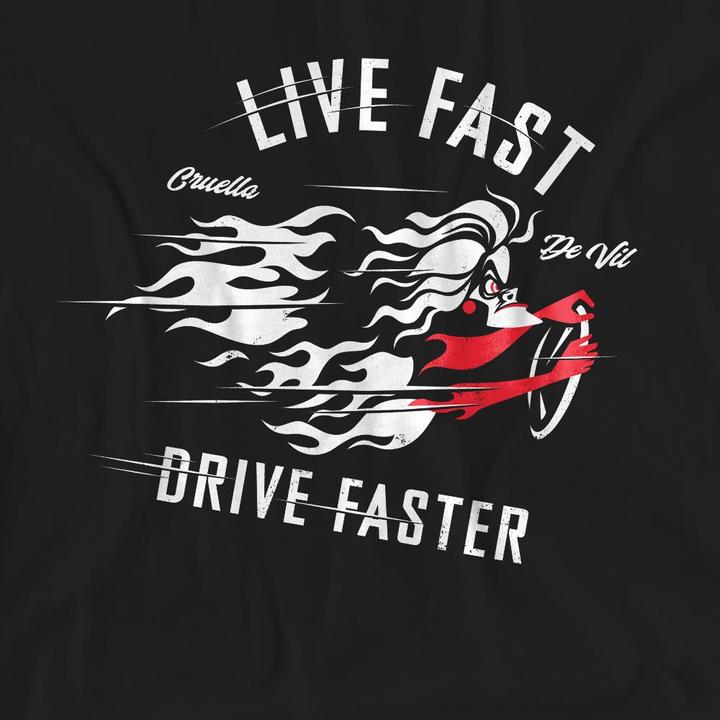 Produktbild Disney Villains Live Fast Drive Faster TShirt (XXL)