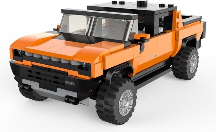 Productafbeelding Rastar 1:30 assemblage automodel Hummer EV, assort., oranje/geel, 454 onderdelen, 93700