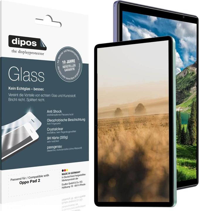 Produktbild Dipos Anti-Shock Displayschutz 9H (1 Stück, Oppo Pad 2)