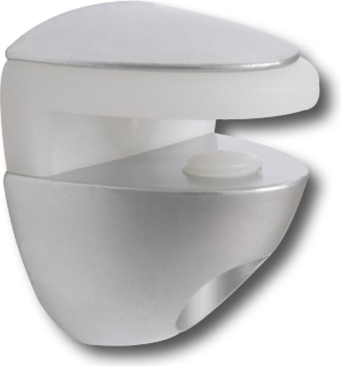 Actual product image Italiana Ferramenta Italiana Cobrone glass shelf support for glass thickness 8mm glass holder plastic (1 pcs.)